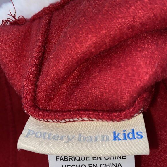 Pottery Barn Kids Alyssa Large Red Fleece Santa Bag Sack Christmas Stocking - Picture 12 of 16